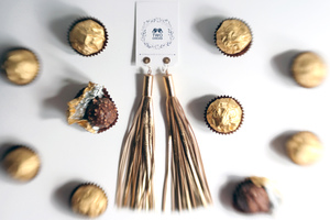 Серьги-кисти Золото